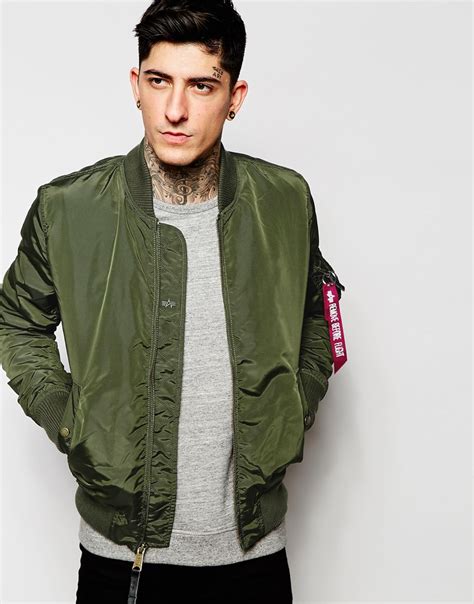 Welcome to ma1 australia facebook page for the highest. Alpha industries Ma-1 Bomber Jacket Slim Fit in Green for ...