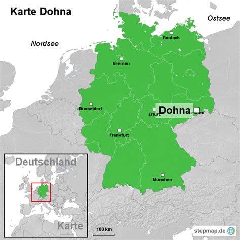 Stepmap Karte Dohna Landkarte F R Deutschland