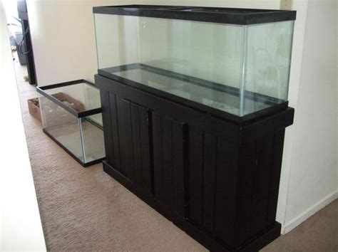 Although it may look like the cabinet portion is completely enclosed, the front is removable for access to the filter and other aquarium supplies. 55 Gallon Fish Aquarium Stand | Aquarium, Meuble aquarium, Meuble de télévision