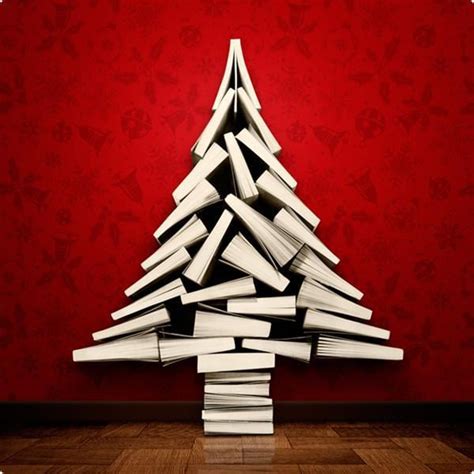 Christmas Trees Made Out Of Books The Mary Sue