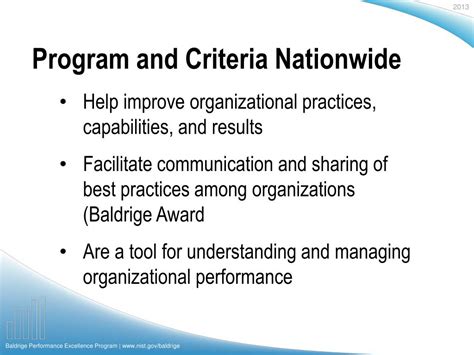 Ppt Baldrige Performance Excellence Program Baldrige