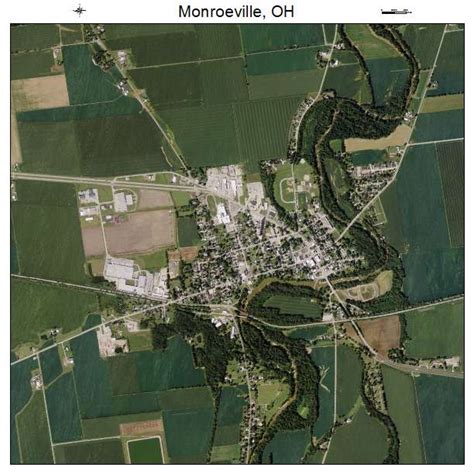 Aerial Photography Map Of Monroeville Oh Ohio