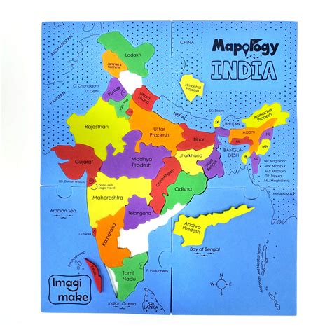 Imagimake Mapology India States Of India Play And Learn India Map In