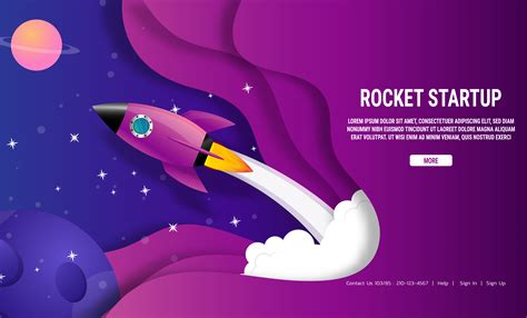 Rocket Ship Galaxy Startup Business Idea Concept 663587 Vector Art At
