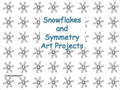 Symmetry And Snowflakes Art For Kids Online And Southern Bon Vivant