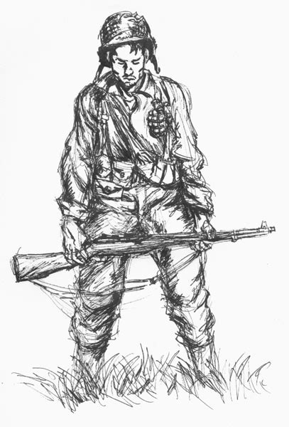 Ww2 Soldier Sketch At Explore Collection Of Ww2