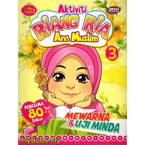 Myb Buku Aktiviti Riang Ria Ana Muslim Percuma Stiker 3 Warnaanduji Ana Muslim Shopee Malaysia