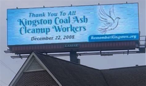 Remember Kingston Communities Set Up Billboards And Newspaper Ad To Honor Cleanup Workers On