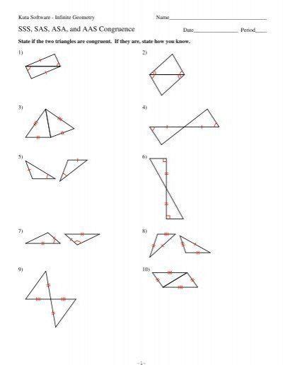If triangle abc is congruent to triangle edf, there must triangle abc undergoes the following transformations: Congruent Triangles Worksheet Answers Triangle Congruence ...
