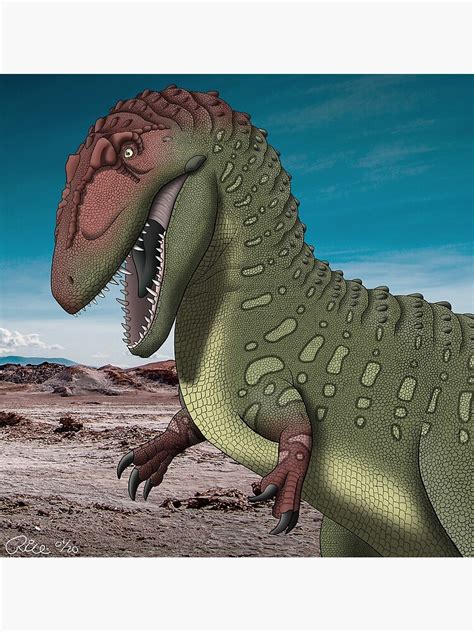 Giganotosaurus Carolinii Poster By Paleonyx Redbubble