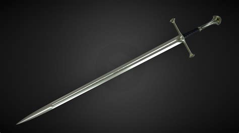 The Sword Of Aragorn Andúril High Poly