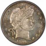 Pictures of Silver Value Barber Half Dollar