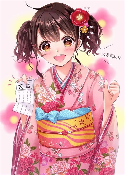 Pin On Anime Kimono And Yukata