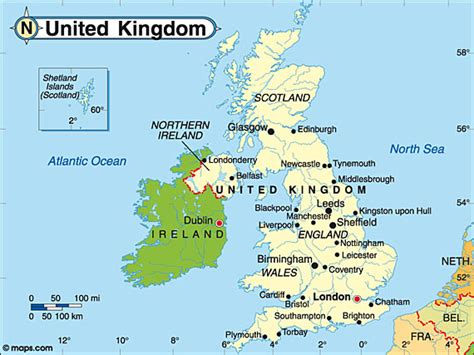 Destination United Kingdom Travel And Tourist Information Map Of