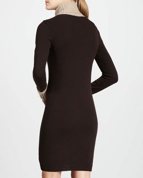 Magaschoni Colorblock Cashmere Dress