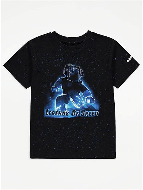 Roblox Legends Of Speed Black T Shirt Kids George At Asda