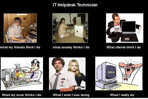 It Helpdesk Technician What People Think I Do What I Really Do