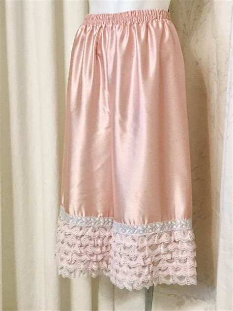 Satin Bloomers In Blush Pink With Pale Pink And Blue Lace Trims For