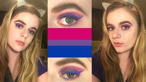 Bi Pride Cut Crease Makeup Tutorial Pride Month 2018 Youtube