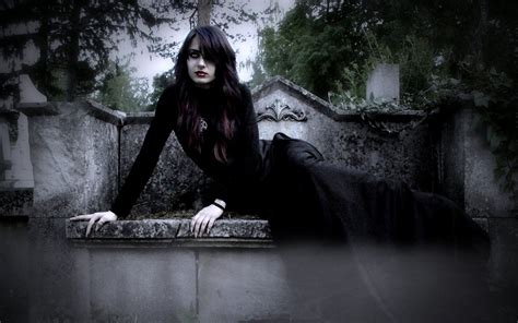 Black Goth Girl Wallpapers Wallpaper Cave
