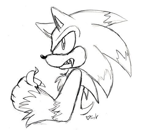 Sonic The Werehog S Free Colouring Pages