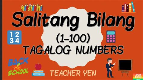 Tagalog 101 Lets Count 42 Numbers 1 100 Tagalog Kara Bridges