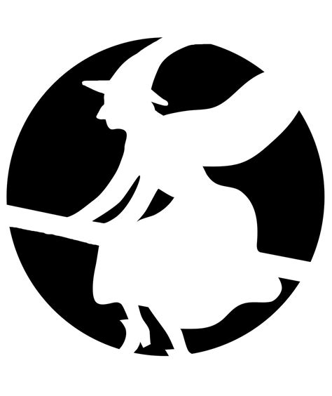 Pumpkin Carving Witch Templates