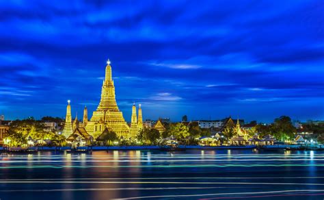 City Cityscape Long Exposure Thailand Bangkok Buddhism Light