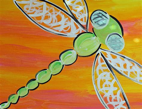 Acrylic Painting For Kids And Beginners Learn How To Paint A Dragonfly