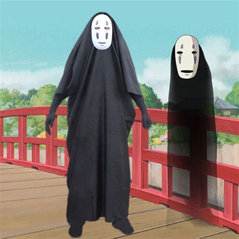 Anime Spirited Away Cosplay Costumes Kaonashi Cosplay Costume Uniforms Halloween Party Sen To