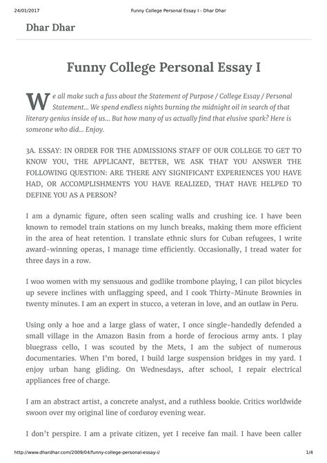 Free 9 College Essay Examples In Pdf Examples