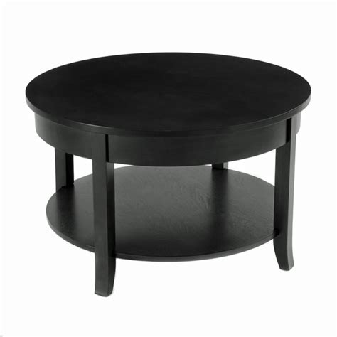 Find a great selection of wood coffee tables, metal accent tables round : Bianco Collection Black 30-inch Round Coffee Table - Free ...