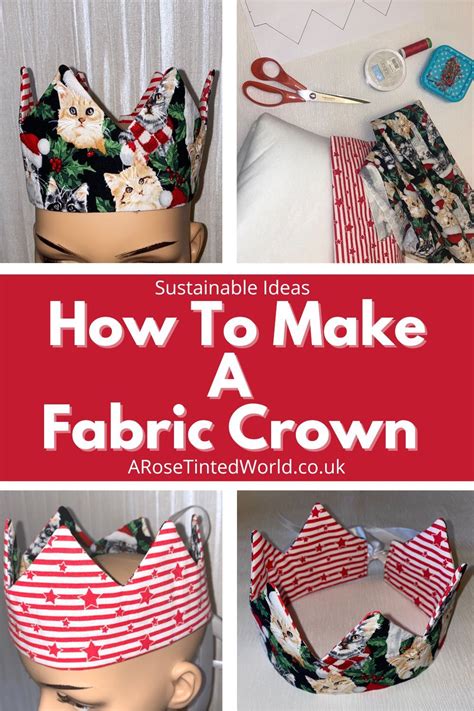 how to make a fabric crown with free crown sewing pattern ⋆ a rose tinted world fabric crown