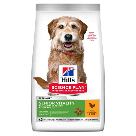 Hills pet nutrition dog food. Hill's Science Plan Senior Vitality Small & Mini Mature ...