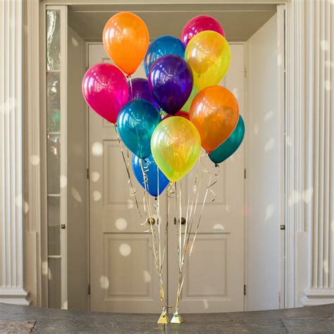 Pack Of 14 Jewel Rainbow Party Balloons Party Balloons Balloons