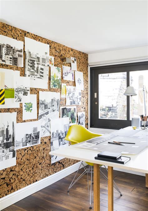 Standard (3mm or 1/8 thick), tackboard (6mm or 1/4. Create an on-trend cork board wall in 2020 | Cork wall tiles, Home office furniture design, Cork ...