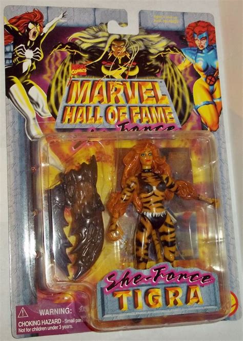 Marvel Hall Of Fame She Force Tigra New Moc Toy Biz Universe Marvel