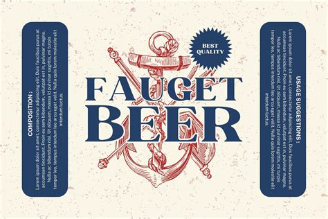 Round Beer Label Template