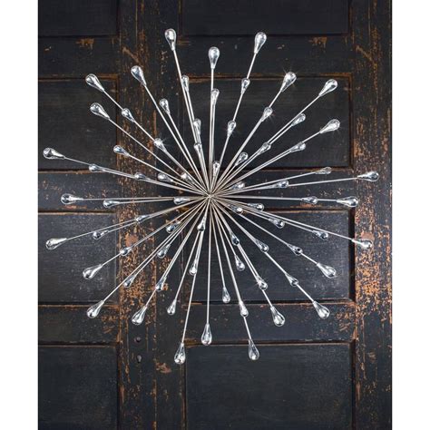 Wall mounted mirror wood rattan decor sunburst living room bedroom hallway 54cm. Tripar International, Inc. 31 in. Round Metal Silver ...