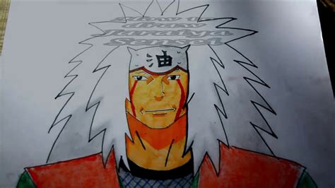 How To Draw Jiraiya Speed Drawing Jiraiya Sensei Naruto With Soft