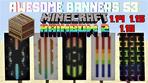 How To Make A Rainbow Banner In Minecraft