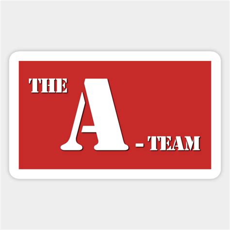 The A Team Logo The A Team Sticker Teepublic