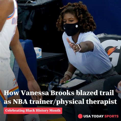 The Okcthunders Vanessa Brooks Became The First Black Woman To Be Dual Certified As An Athletic