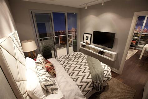 Rise Condominiums Bedroom Tv Wall Condo Interior Condo Bedroom