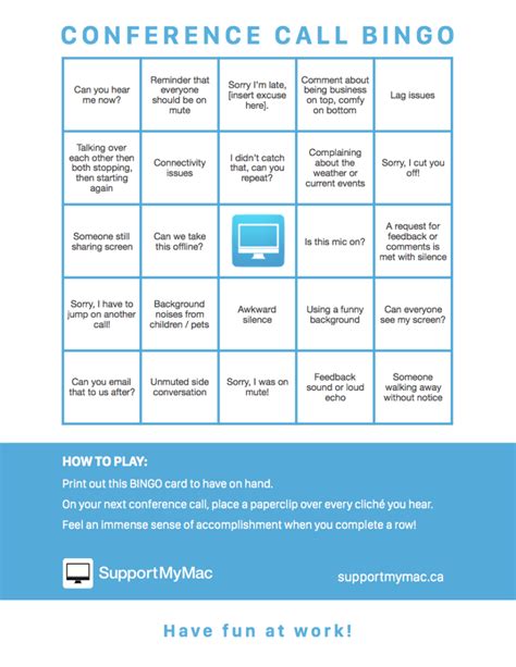 Get to know each other better….through social bingo. Conference Call Bingo