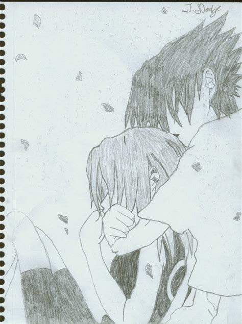 Sasuke And Sakura Hug By Bluefoxygirl On Deviantart
