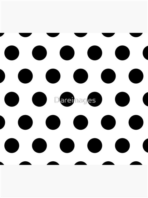 Black White Polka Dot Poster For Sale By Dareimages Redbubble