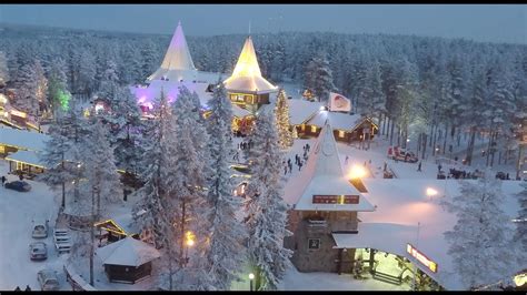 Santa Claus Home Town Rovaniemi In Lapland Finland By Air Father