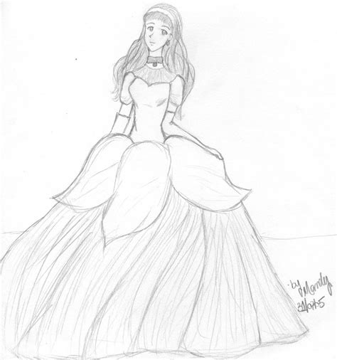 Drawing Of A Princess Dress At Explore Collection