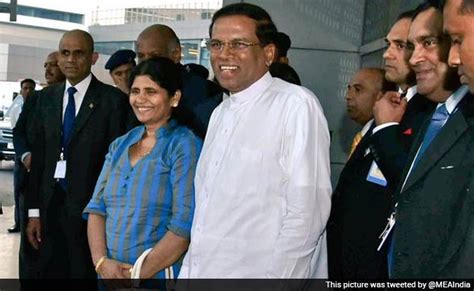 Sri Lankan President Maithripala Sirisena Arrives In India On A 4 Day Visit